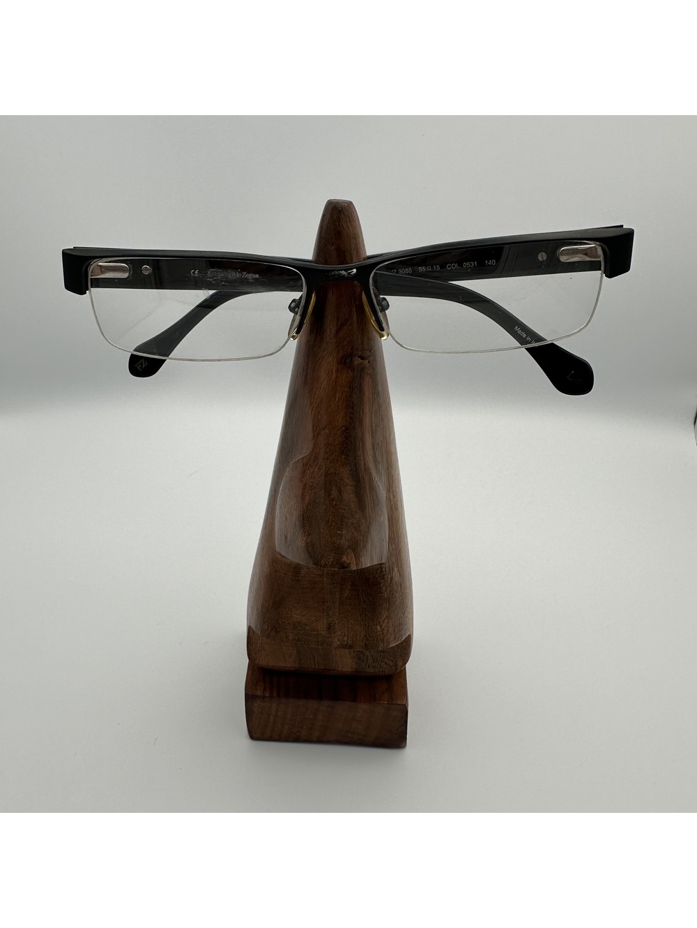 Ermenegildo Zegna VZ 3086 Semi-Rimless Black Glasses Frames